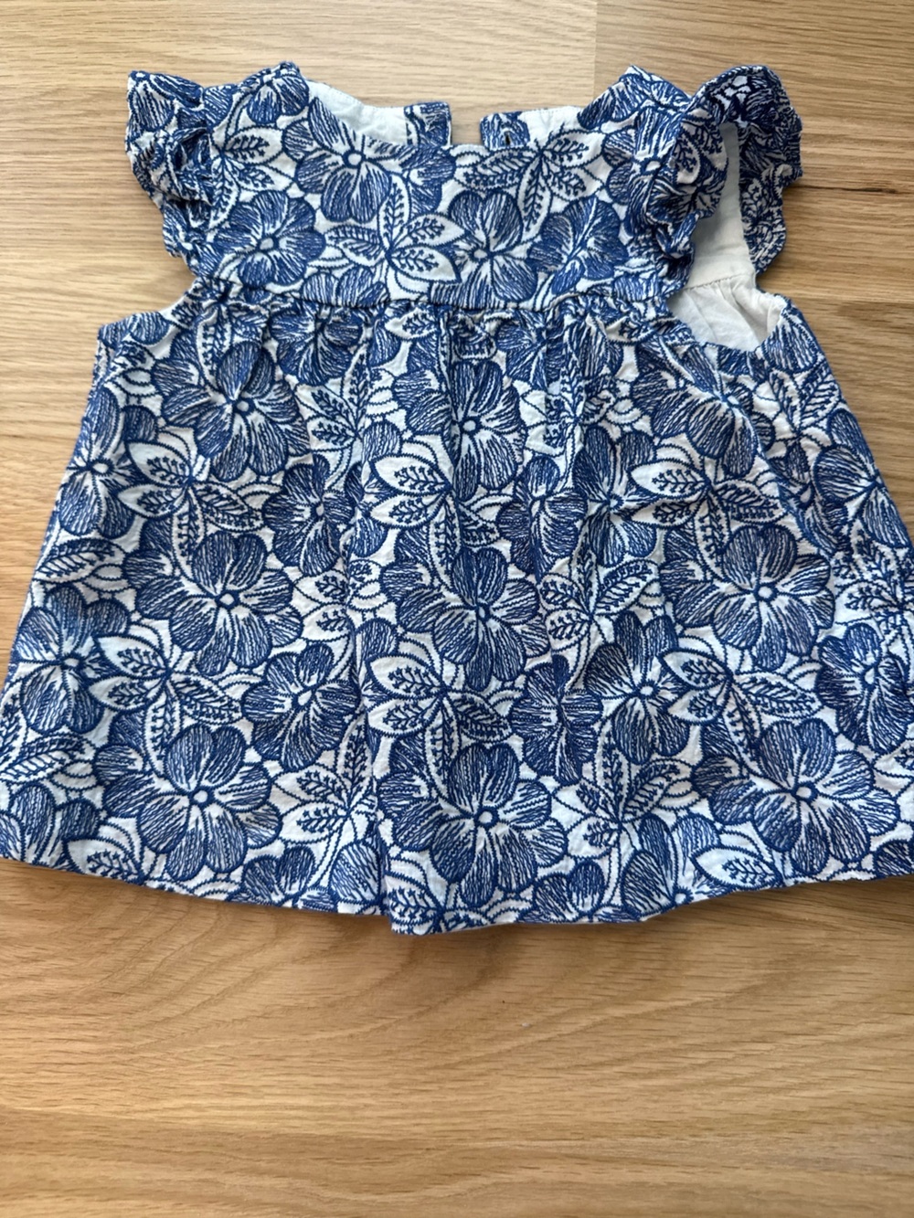 Janie and Jack Navy Blue Floral Skort